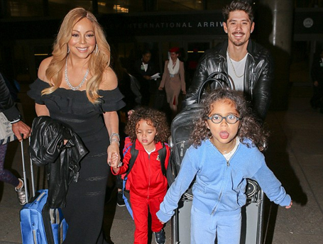 Mariah Carey returns to LA with her boyfriend and twins  | mcarchives.com
