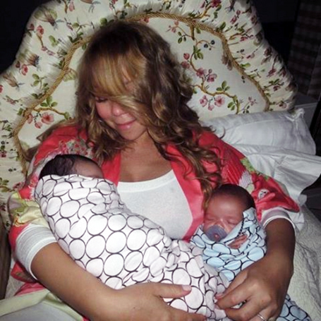 Mariah Carey shares sweet throwback pic of her twins | mcarchives.com