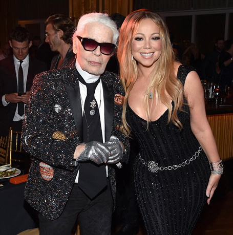 Mariah Carey performs at Karl Lagerfeld dinner in NYC | mcarchives.com