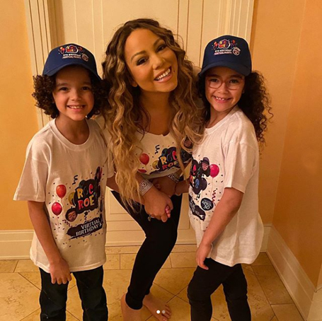 Mariah throws virtual 9th birthday party for her twins  | mcarchives.com