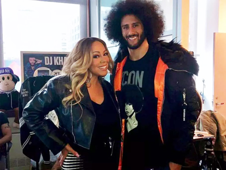 Mariah celebrates Colin Kaepernick Appreciation Day | mcarchives.com